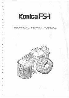 Konica FS 1 manual. Camera Instructions.